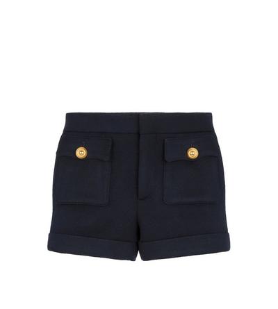 WOOL AND CASHMERE BLEND TAILORED SHORTS