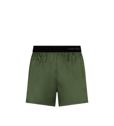 PANTALONCINI STILE PIGIAMA IN RASO DI SETA STRETCH