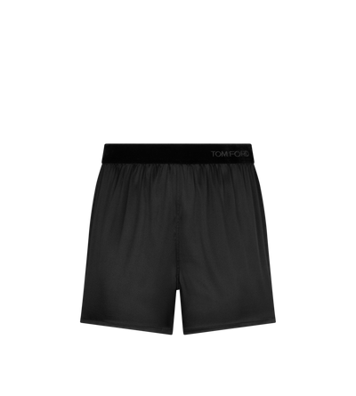 PANTALONCINI STILE PIGIAMA IN RASO DI SETA STRETCH