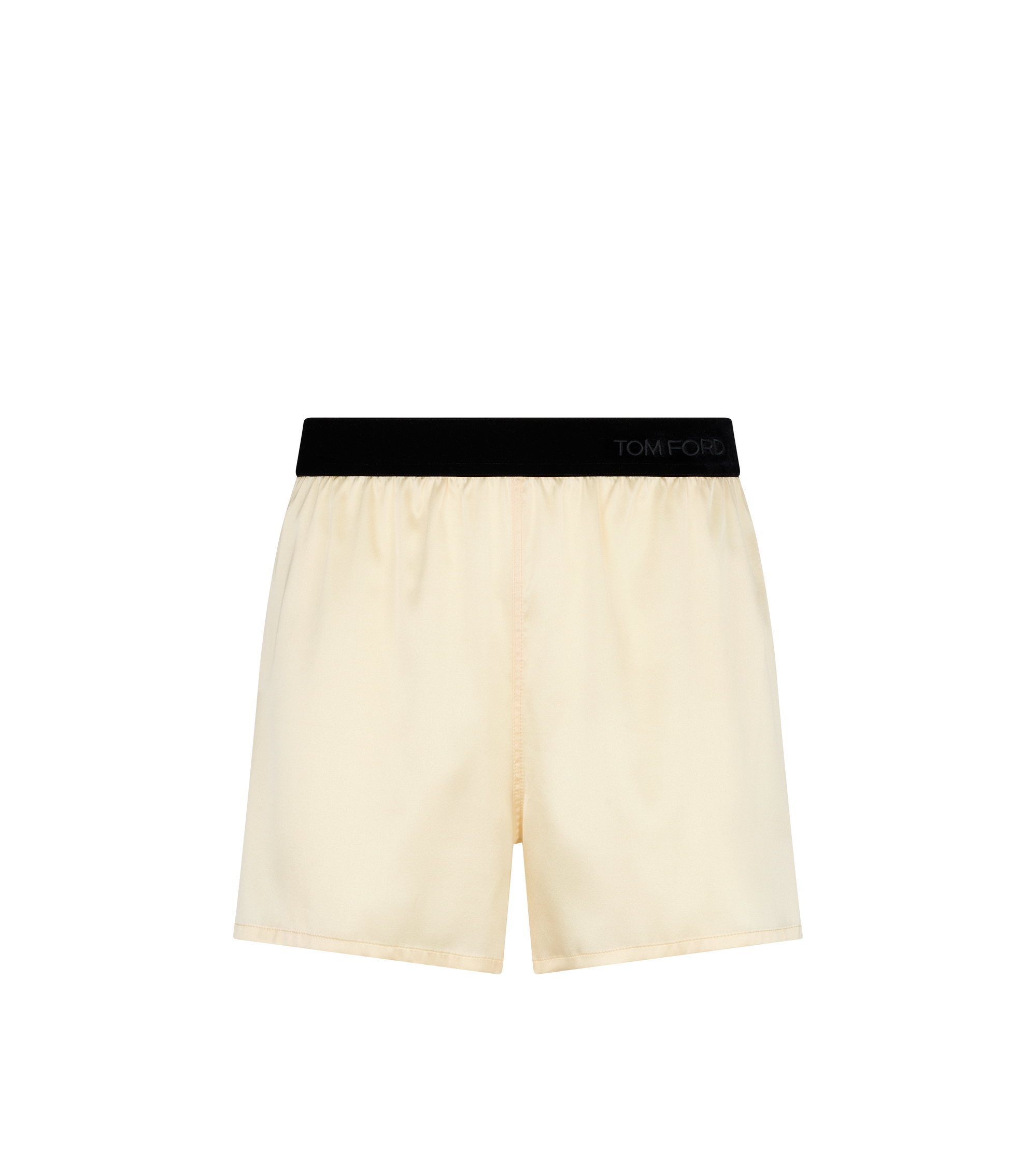 PANTALONCINI STILE PIGIAMA IN RASO DI SETA STRETCH