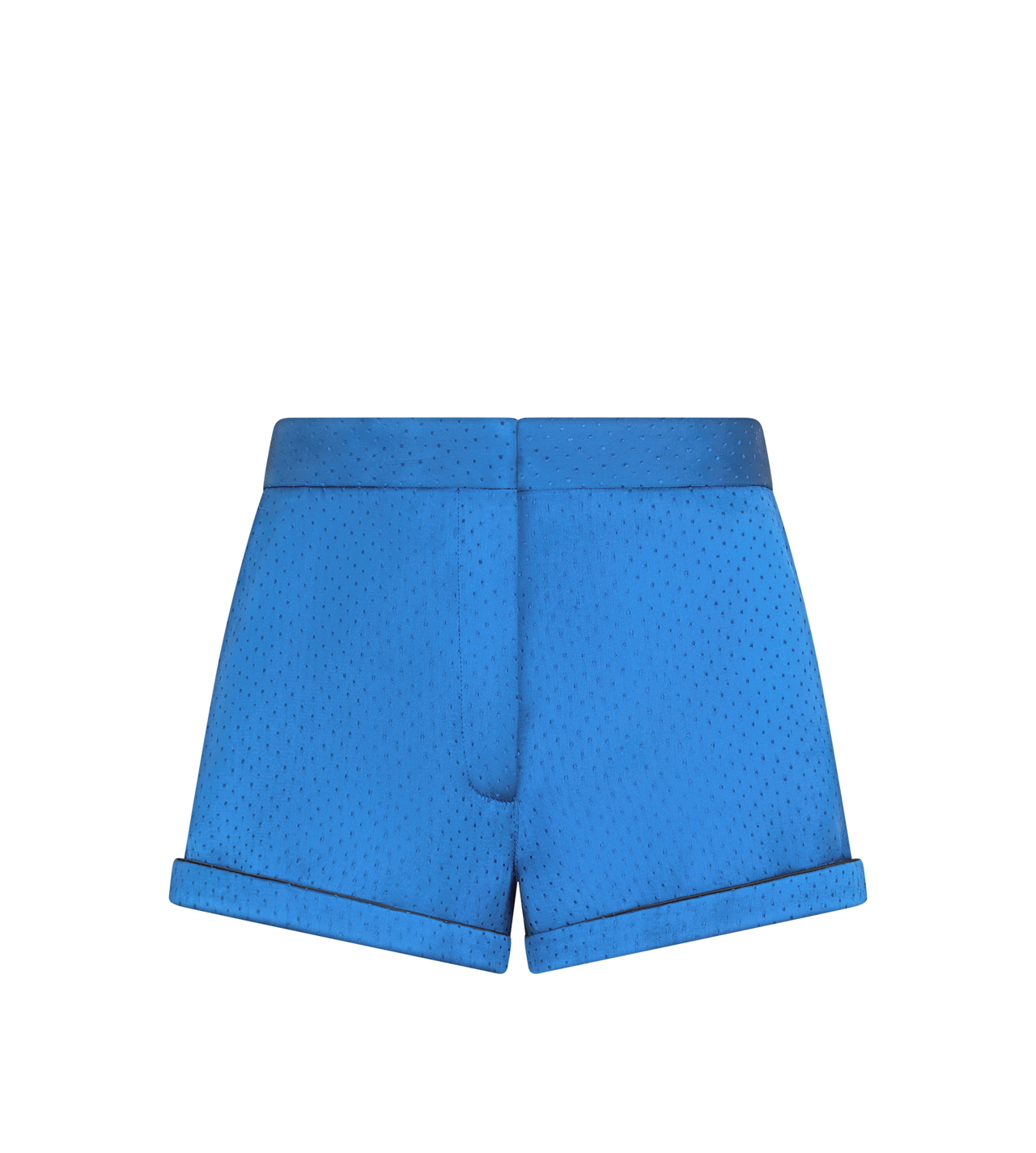 TOM FORD SILK BLEND BLUE SHORT DE PYJAMA COURT EN SOIE M&Eacute;LANG&Eacute;E &Agrave; POIS