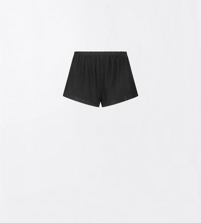 PEACH-FEEL SILK SATIN MINI SHORTS
