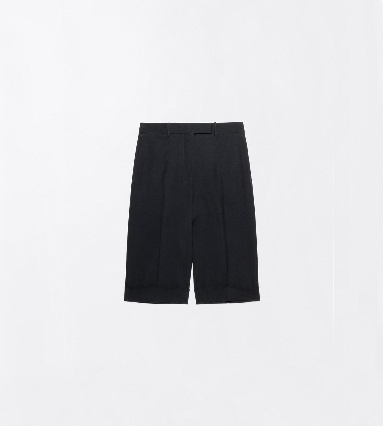 TOM FORD WOOL BLACK SHARP GRAIN DE POUDRE BERMUDA SHORT