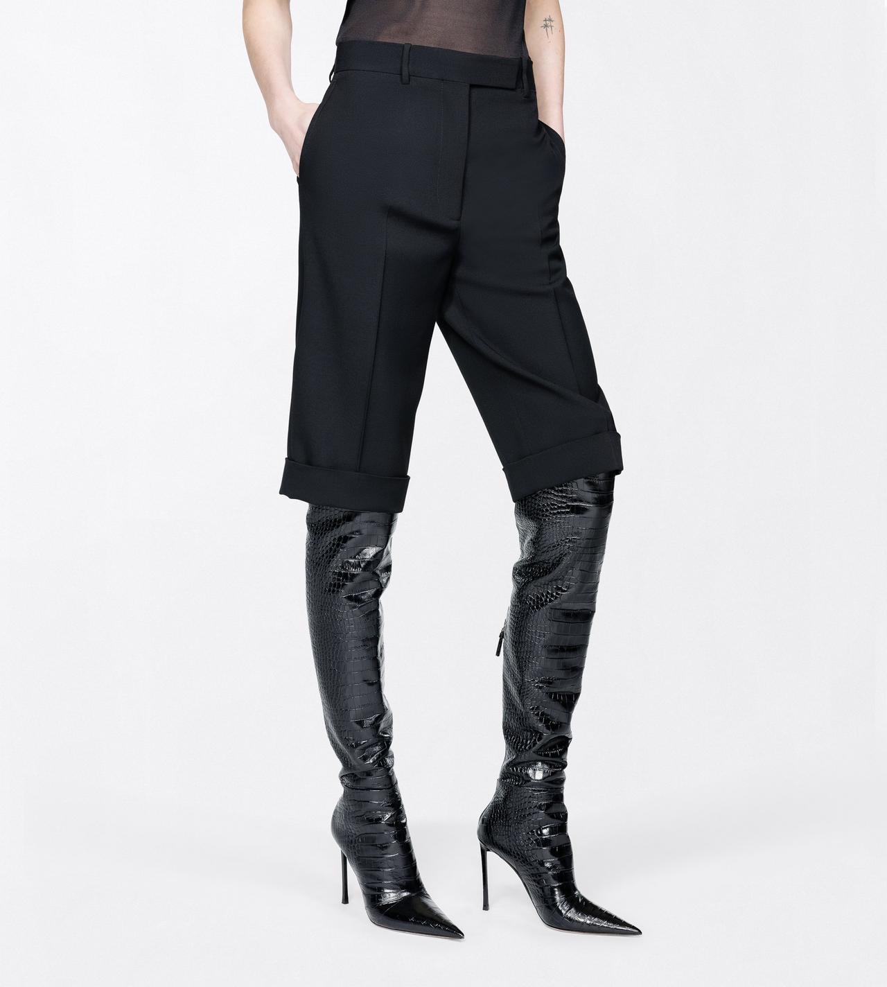 TOM FORD WOOL BLACK SHARP GRAIN DE POUDRE BERMUDA SHORT