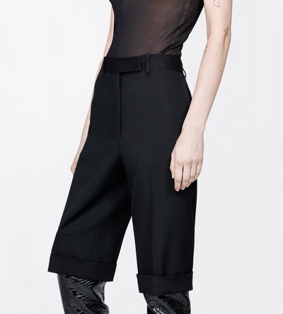 TOM FORD WOOL BLACK SHARP GRAIN DE POUDRE BERMUDA SHORT