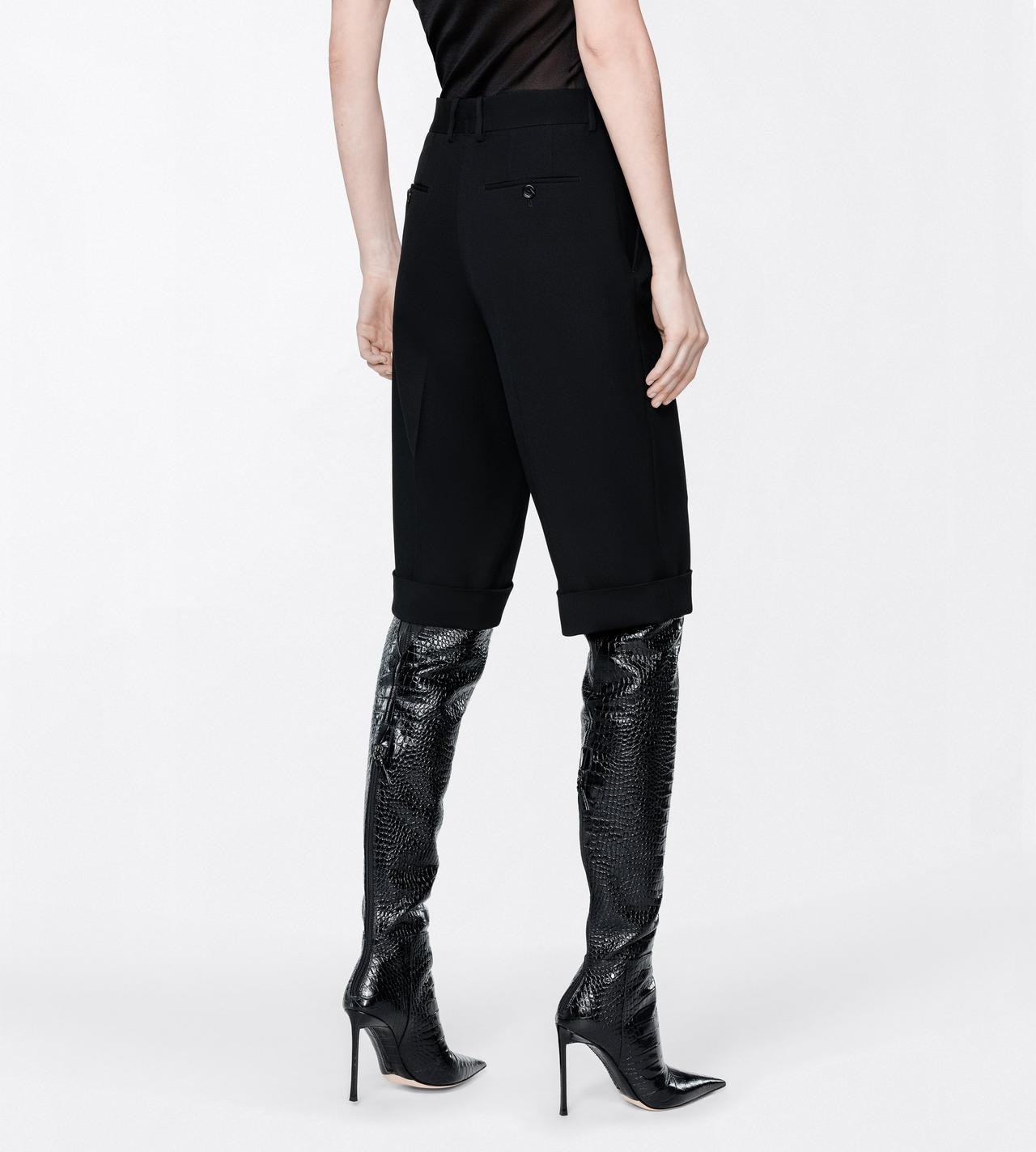 TOM FORD WOOL BLACK SHARP GRAIN DE POUDRE BERMUDA SHORT