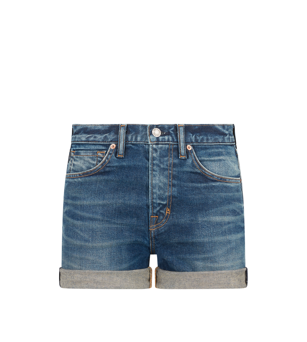 COMFORT STONE WASHED DENIM SHORTS image number 0