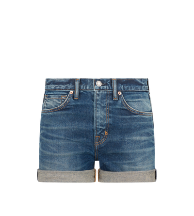 COMFORT STONE WASHED DENIM SHORTS image number 0