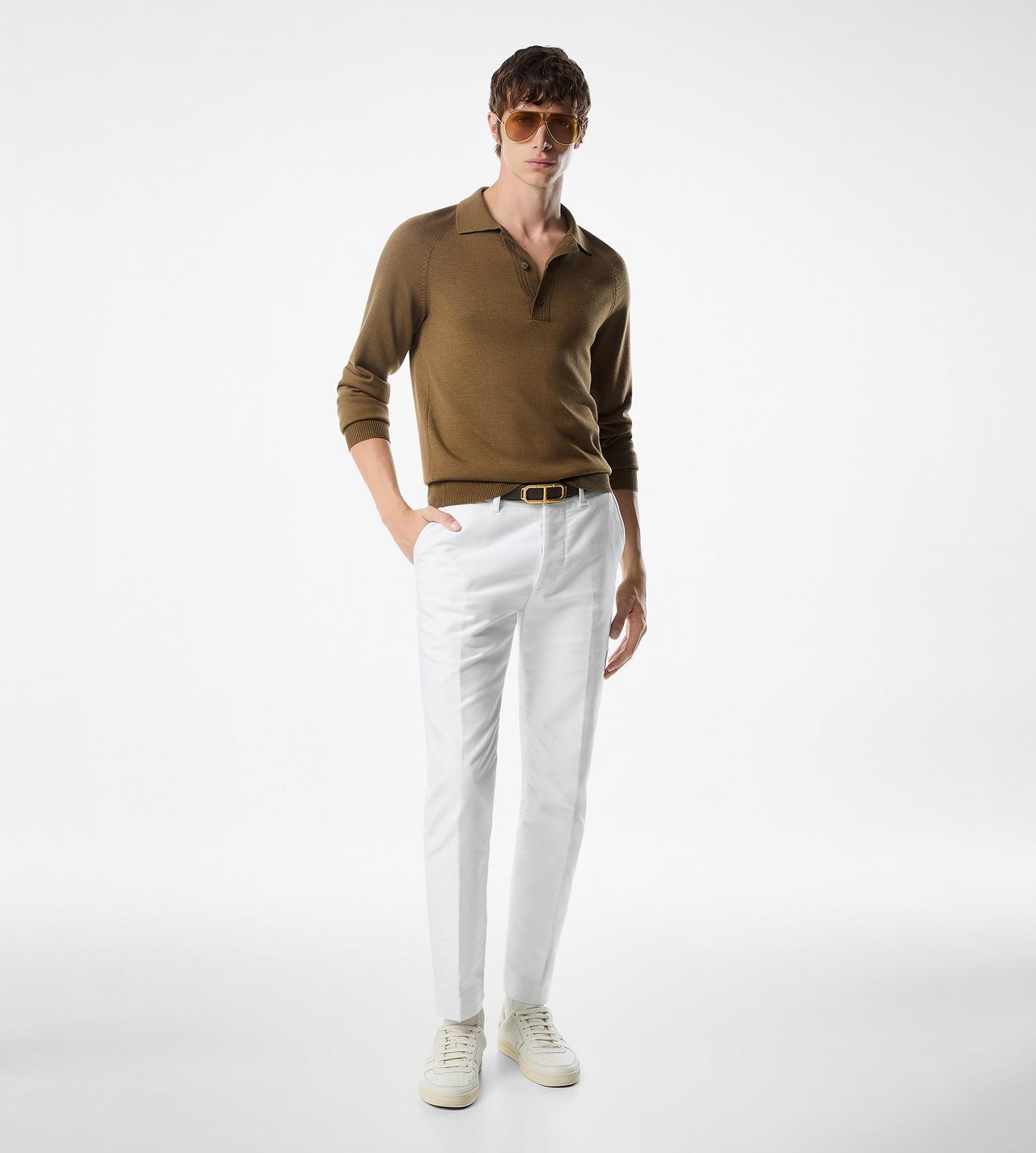 COTTON SATIN CHINO image number 1