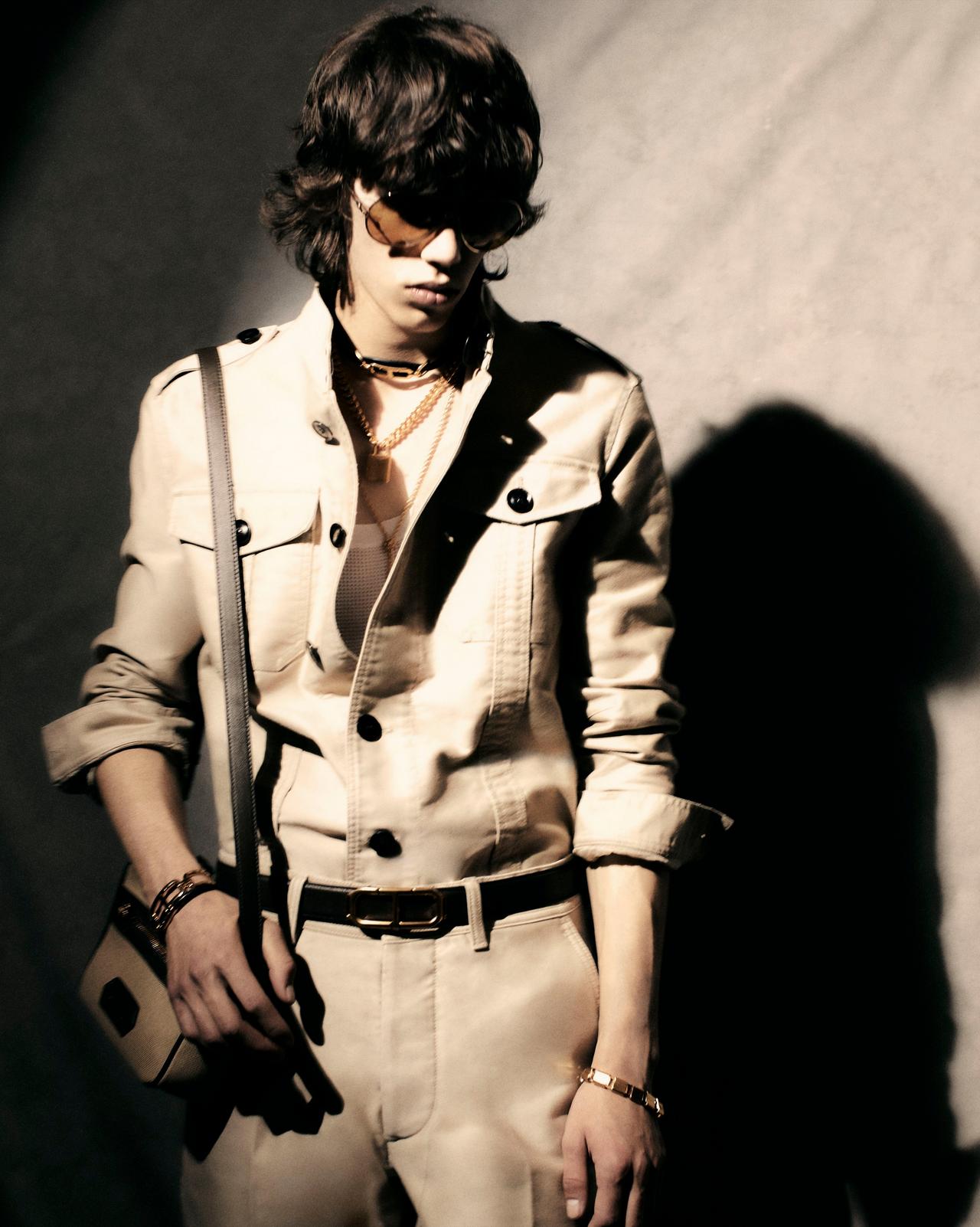 COTTON SATIN CHINO image number 3