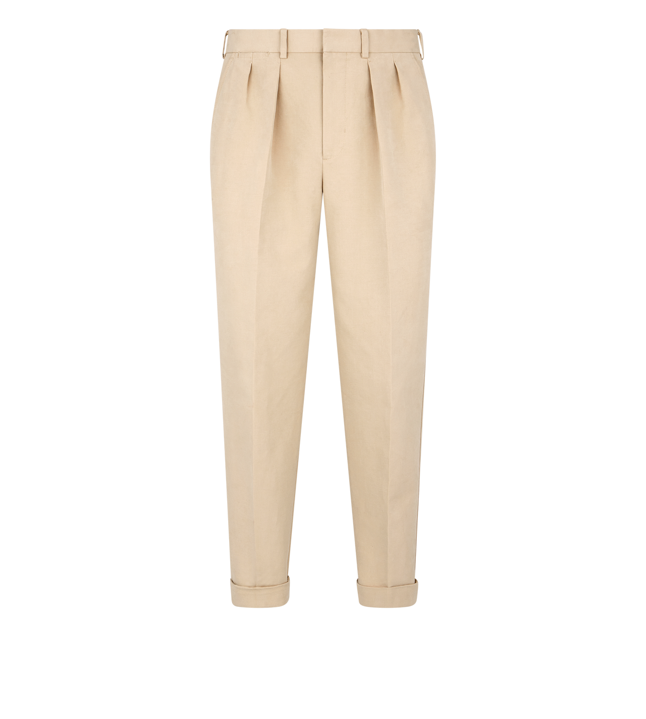 COTTON SATIN SEMI SARTORIAL PANT image number 0