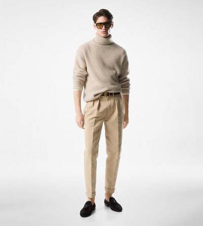 COTTON SATIN SEMI SARTORIAL PANT image number 1