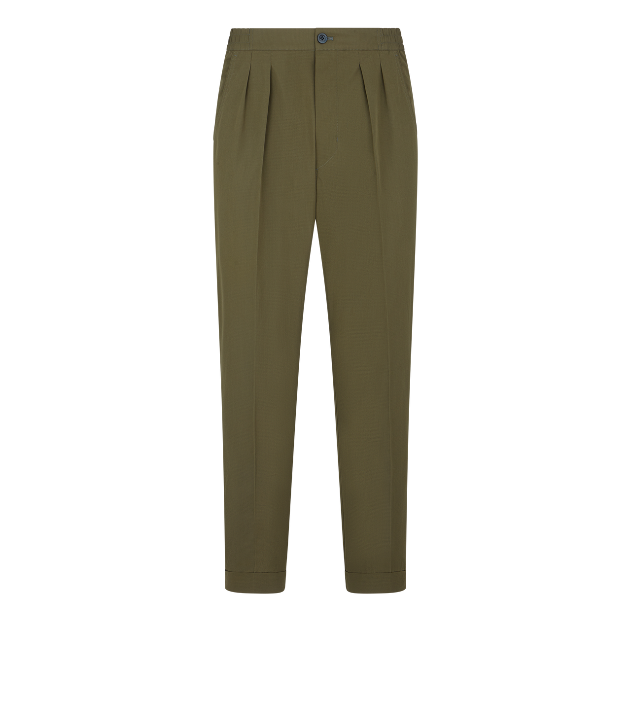 BRUSHED COTTON SILK PLEAT LOUNGE PANT image number 0