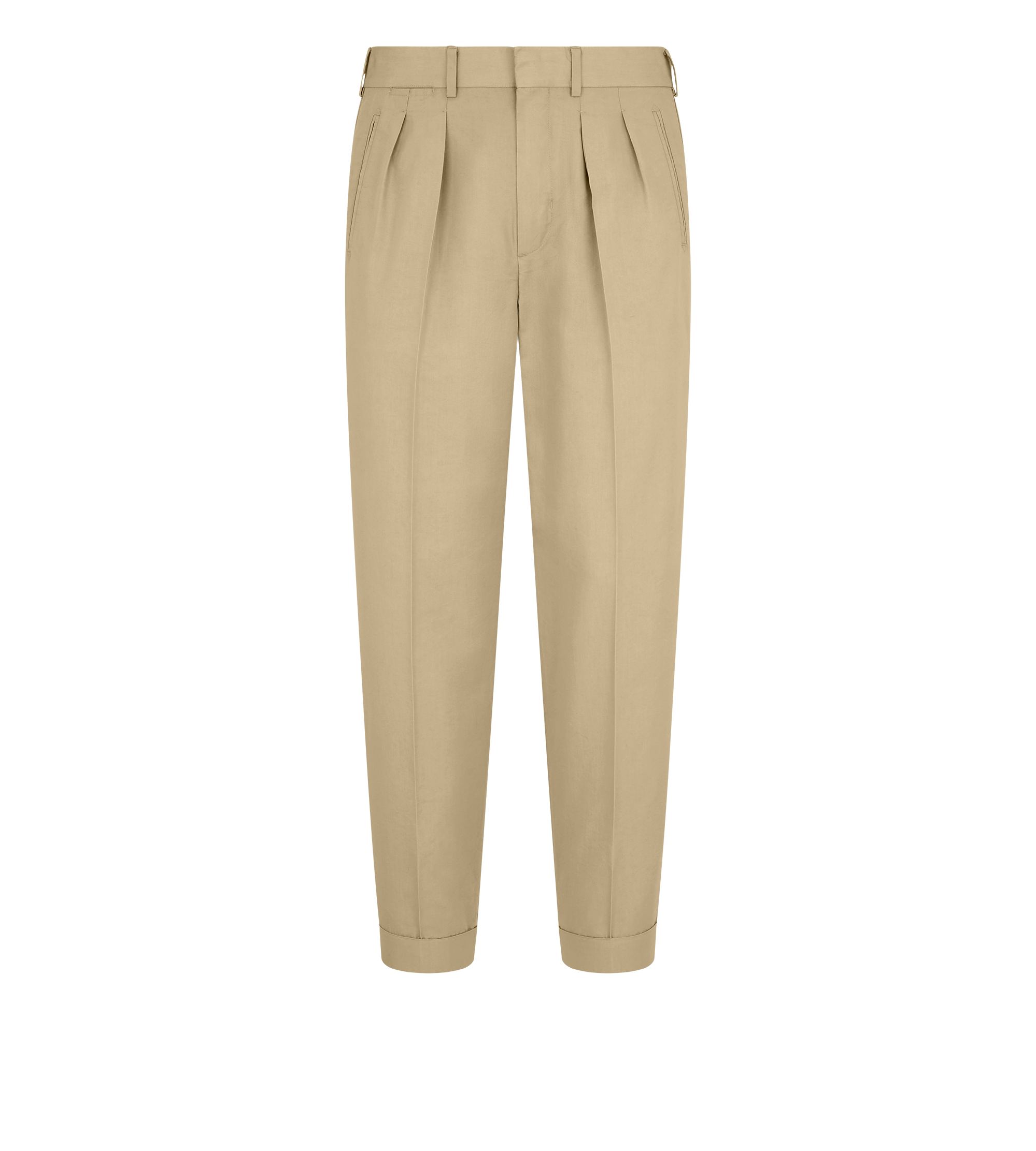 FLUID POPLIN DOUBLE PLEAT PANT