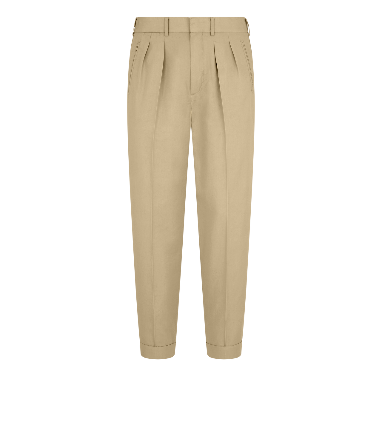 FLUID POPLIN DOUBLE PLEAT PANT image number 0