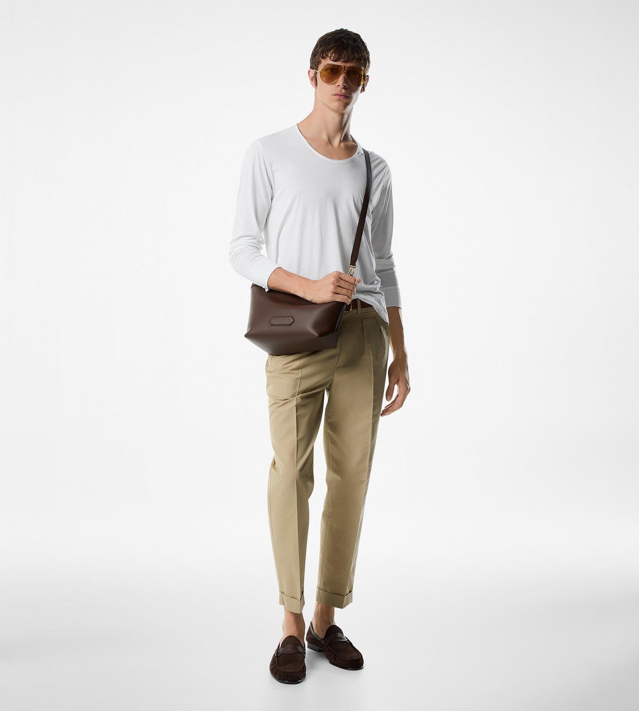 FLUID POPLIN DOUBLE PLEAT PANT image number 1