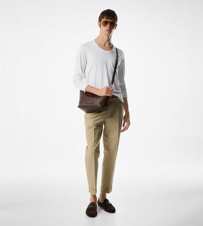 FLUID POPLIN DOUBLE PLEAT PANT image number 1