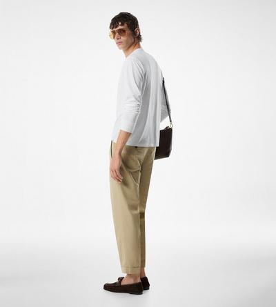 FLUID POPLIN DOUBLE PLEAT PANT image number 2