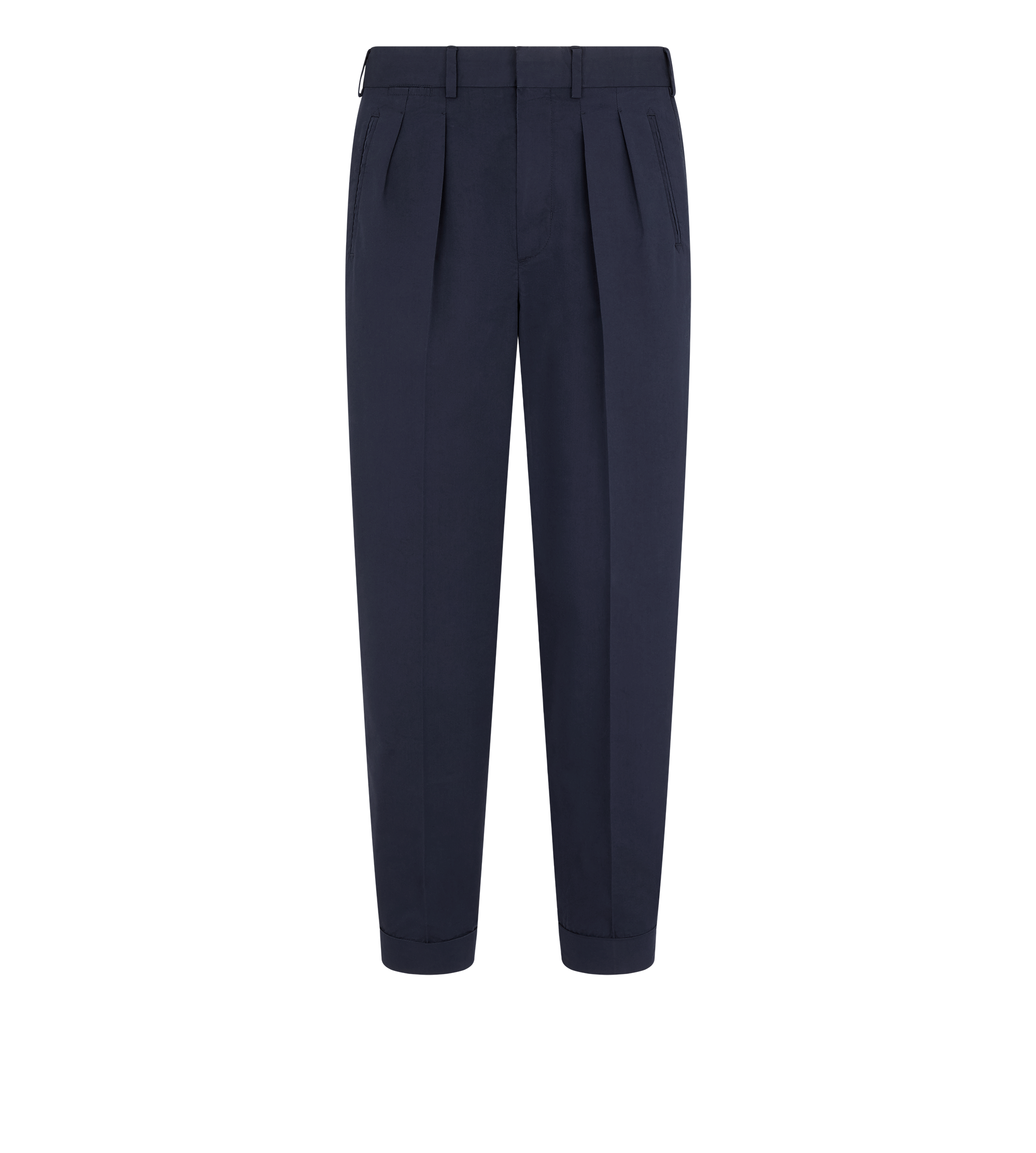 FLUID POPLIN DOUBLE PLEAT PANT