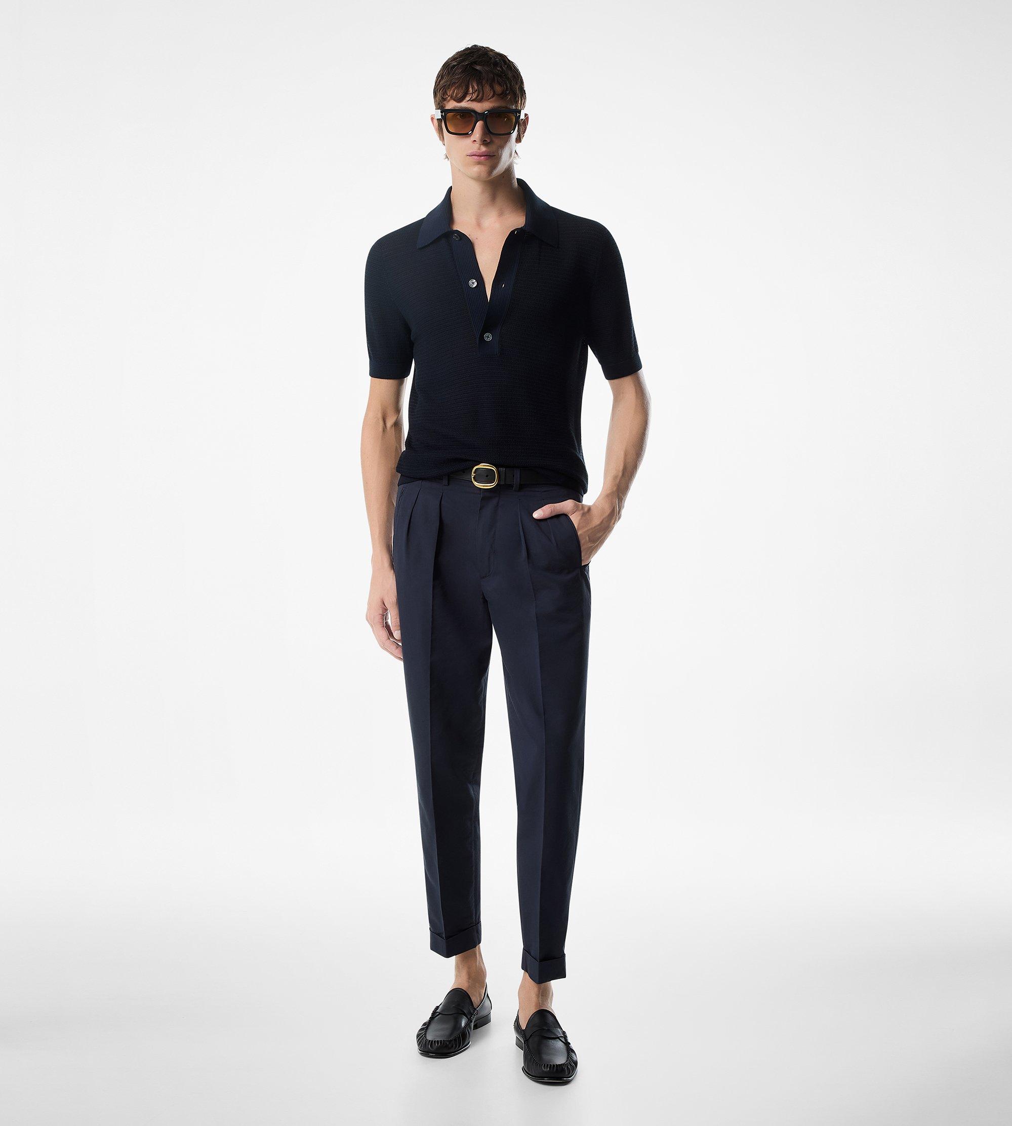 FLUID POPLIN DOUBLE PLEAT PANT