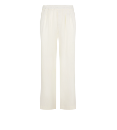 PERFORATED DOT SILK TWILL PLEATED LOUNGE PANT