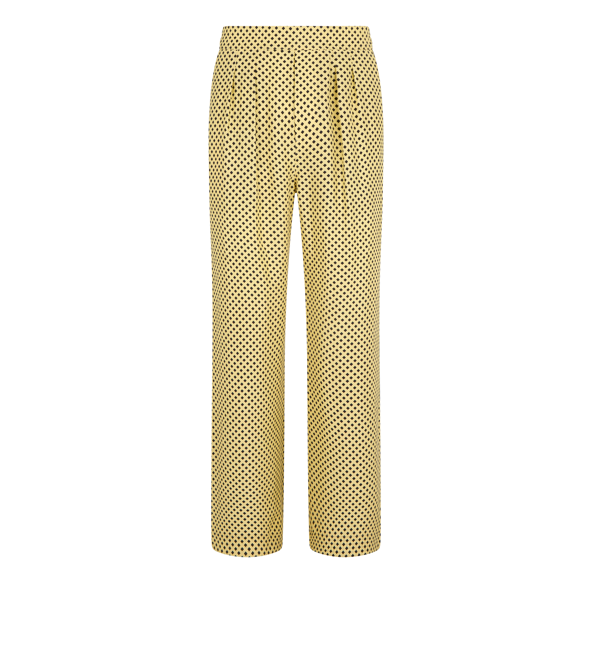 DIAMOND PRINT PEACHED SILK HABOTAI PLEATED LOUNGE PANTS
