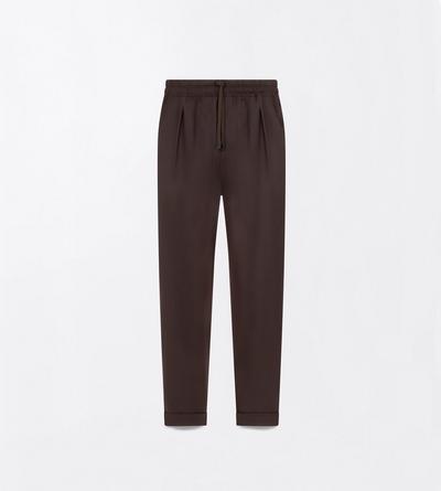 PURE CASHMERE TWILL LIGHT PANTS
