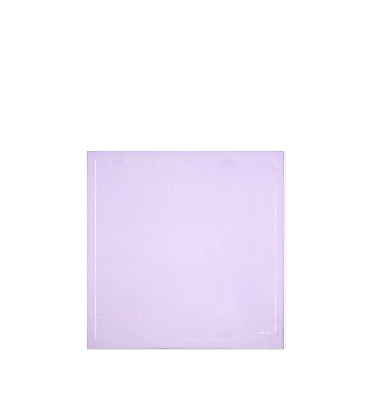 TOM FORD SILK LAVENDER POLKA DOT POCKET SQUARE