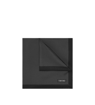 MICRO POLKA DOT POCKET SQUARE image number 1