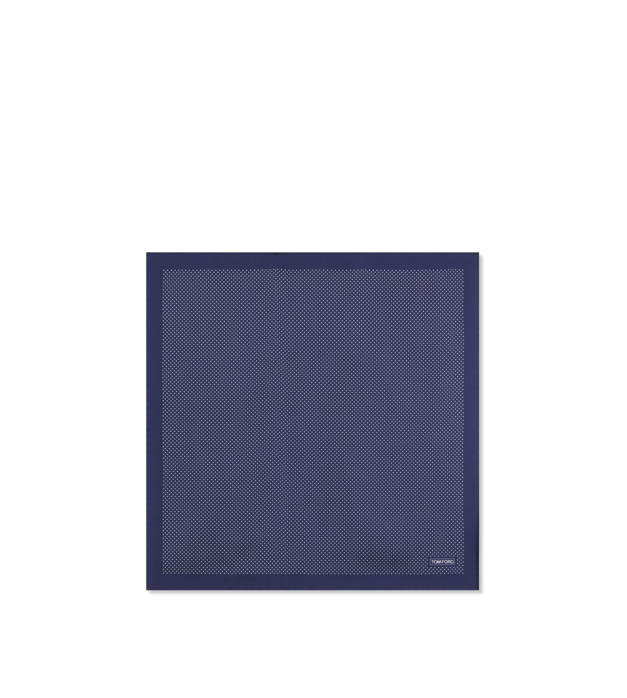 TOM FORD  ROYAL BLUE MICRO POLKA DOT POCKET SQUARE
