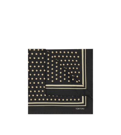 POLKA DOT SQUARE DESIGN POCKET SQUARE image number 1
