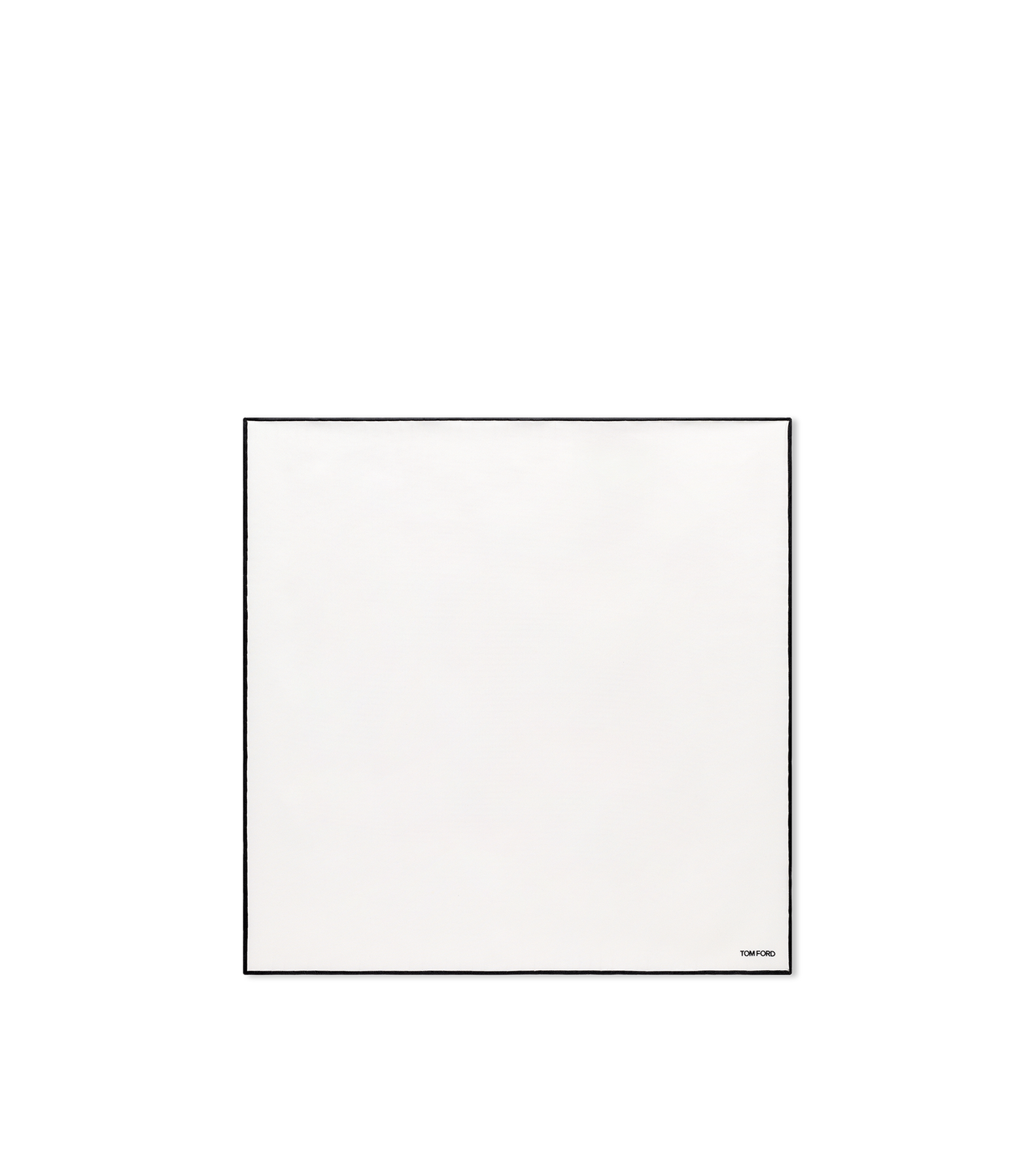 TOM FORD SILK WHITE SATIN POCKET SQUARE