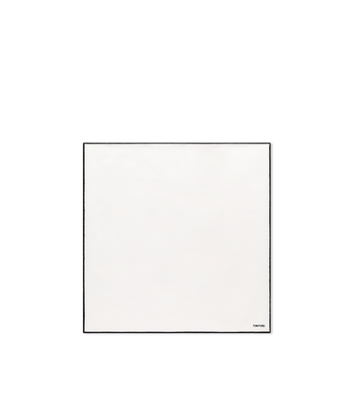 TOM FORD SILK WHITE SATIN POCKET SQUARE