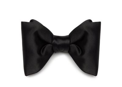 SATIN PRE-TIED BOW TIE image number 0