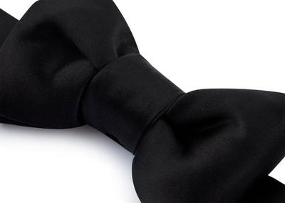 VISCOSE FAILLE BOW TIE image number 1