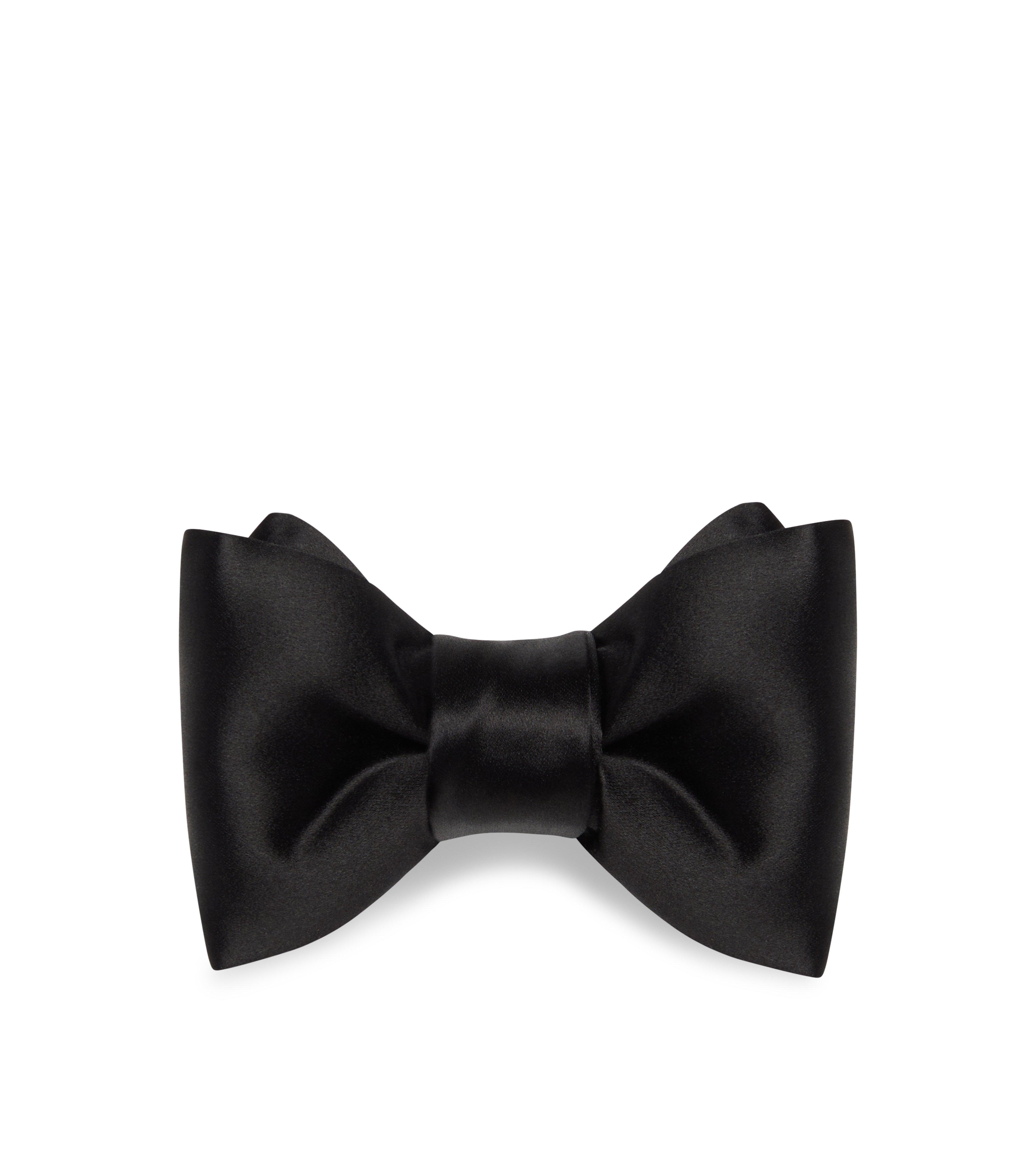SATIN PRE-TIED BOW TIE