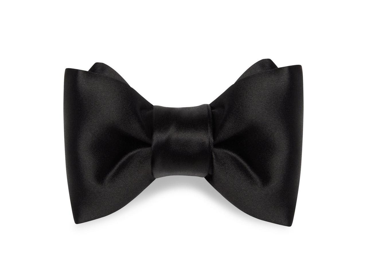 SATIN PRE-TIED BOW TIE image number 0