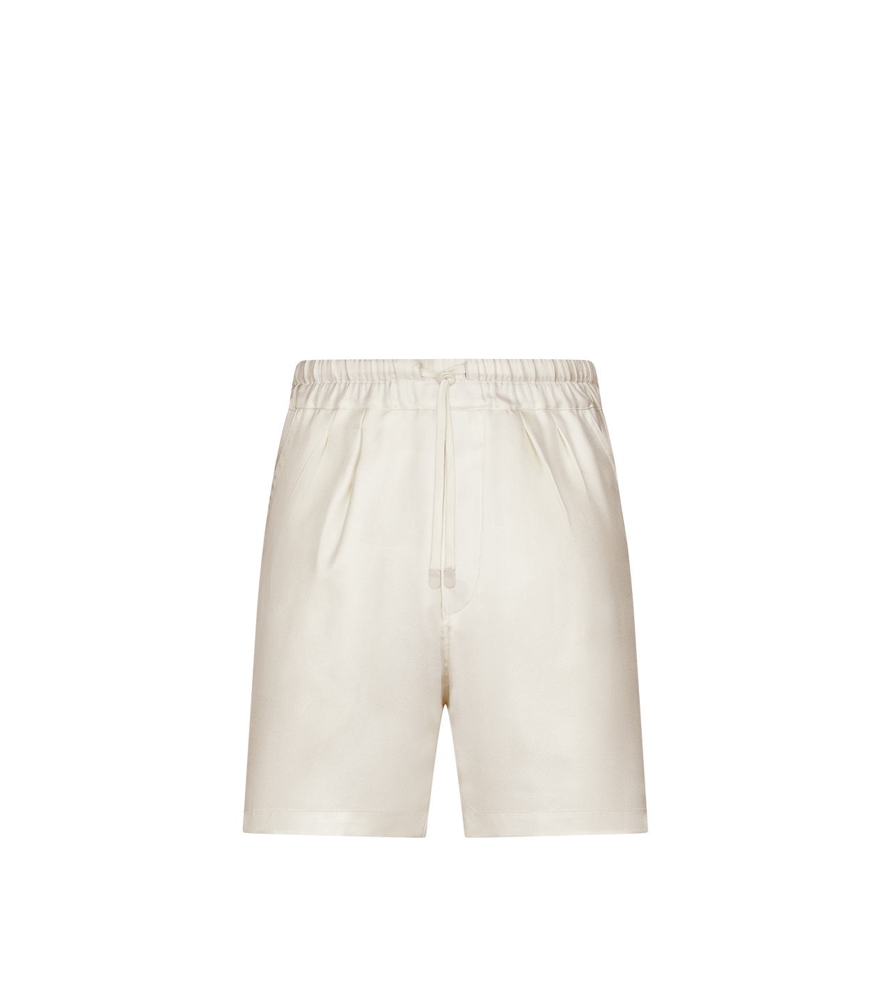 SILK TWILL PLEAT SHORTS image number 0