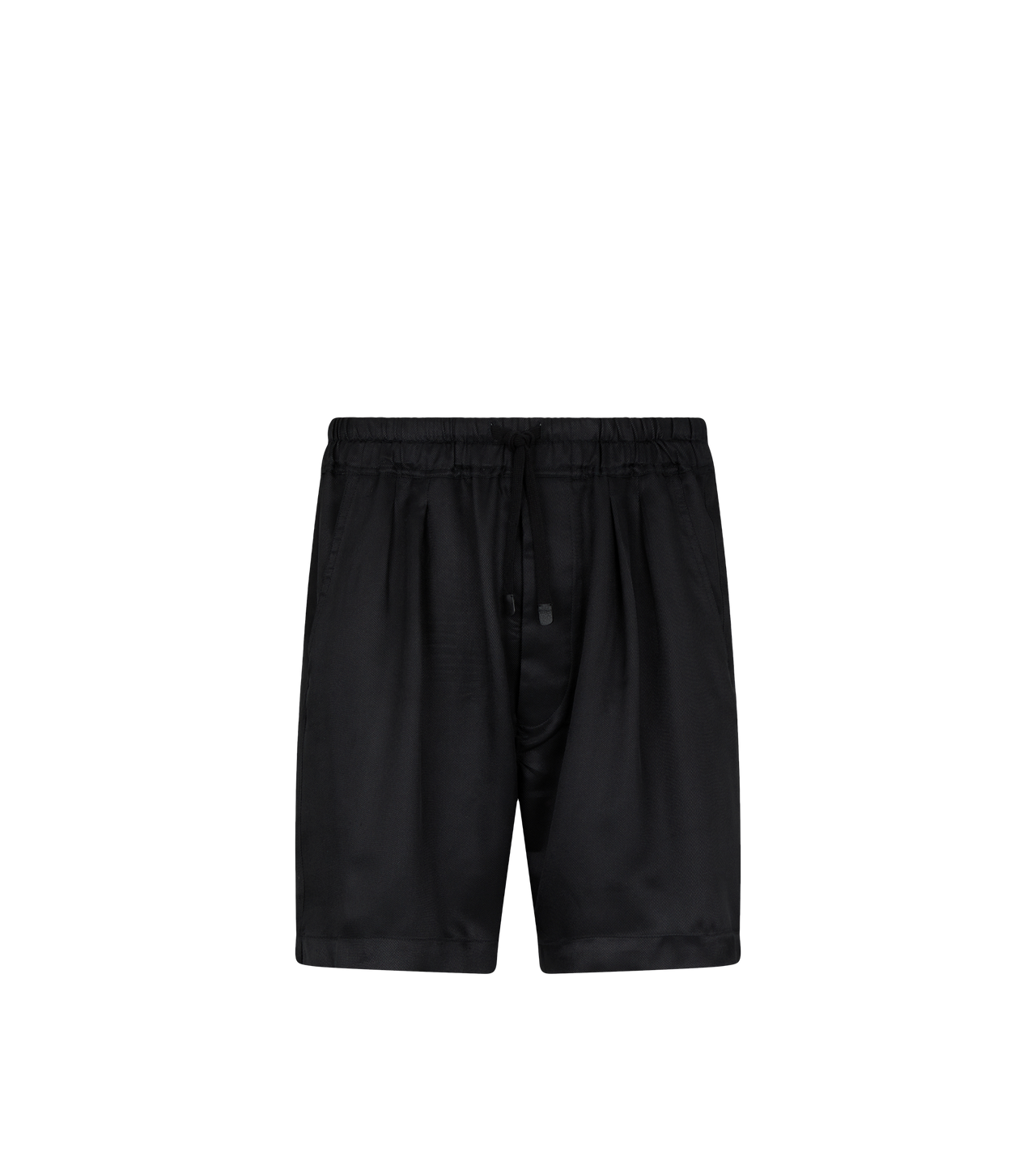 SILK TWILL PLEAT SHORTS image number 0