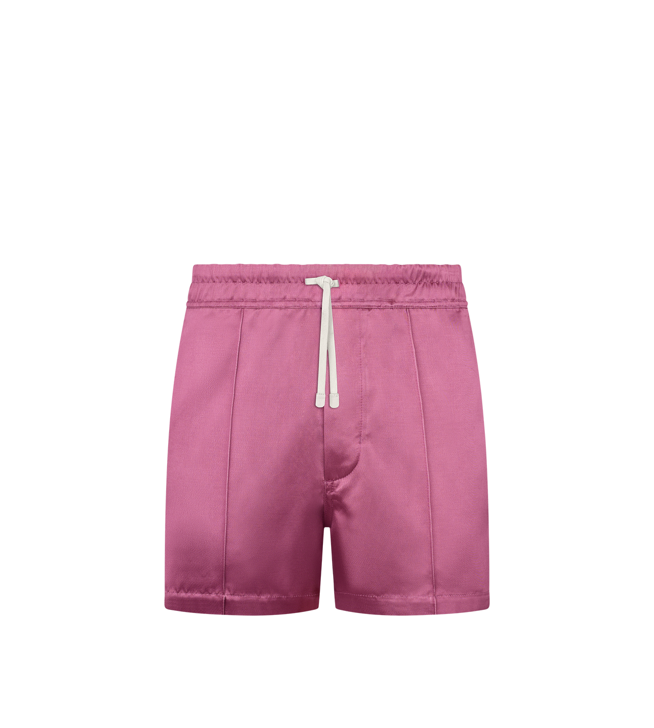 SHINY RAYON SATIN SHORTS WITH PIPING image number 0