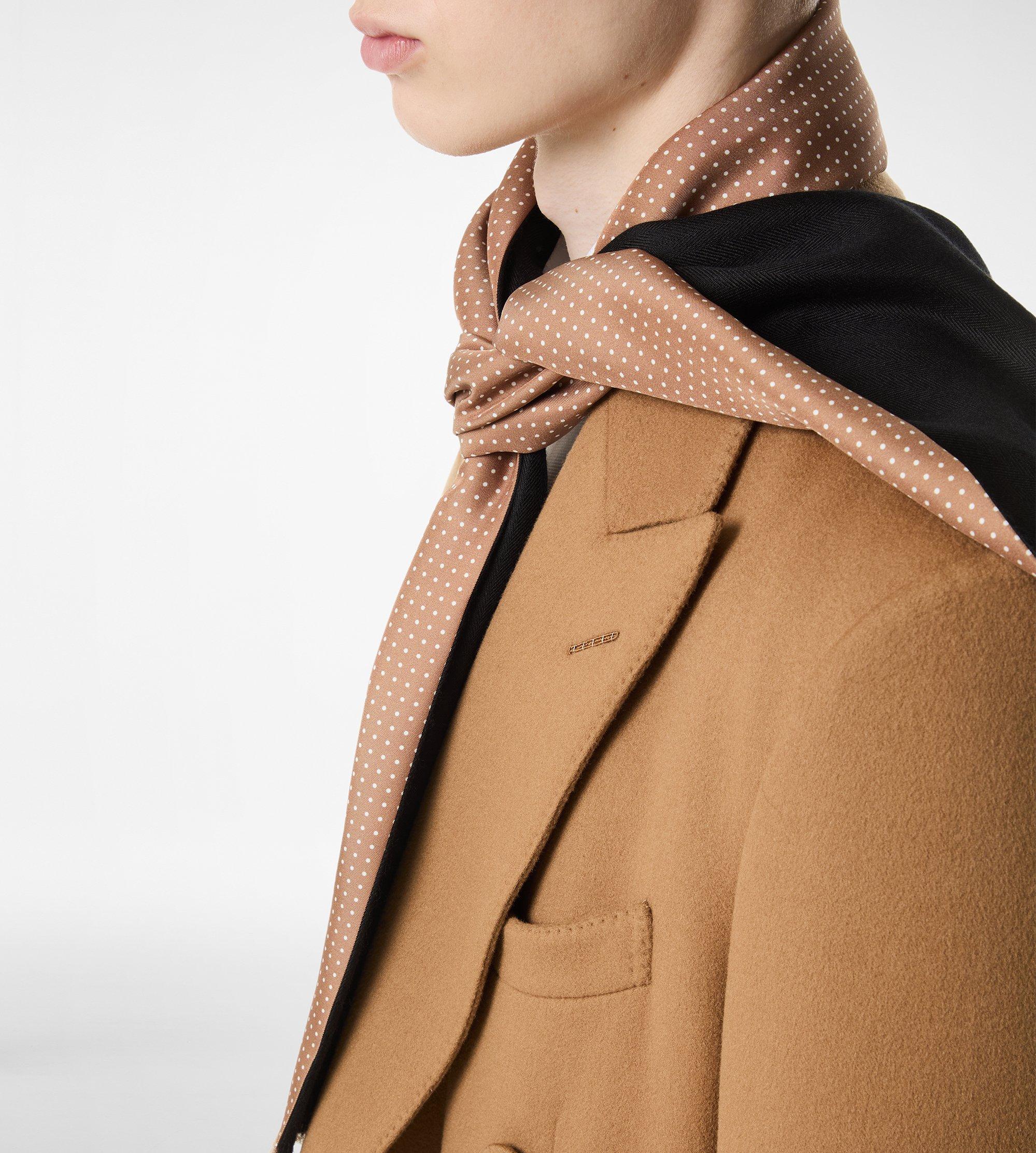 CASHMERE SILK HERRINGBONE SCARF