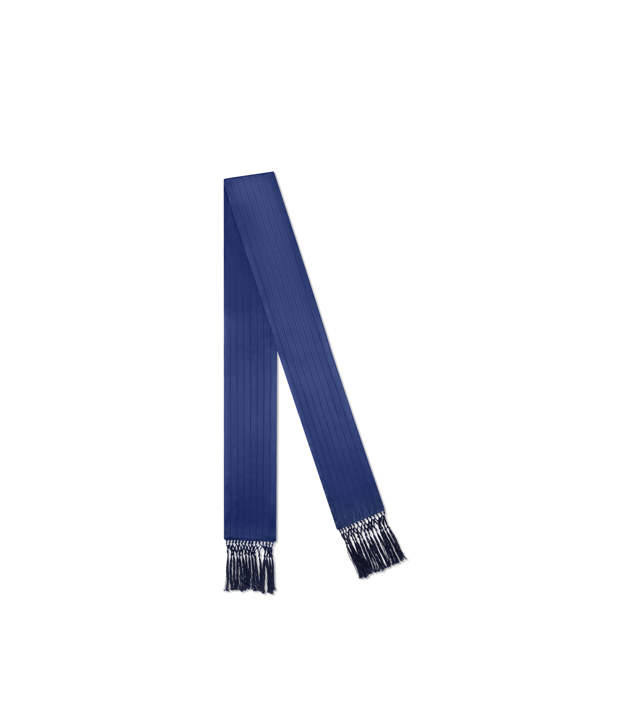 TOM FORD SILK DARK INDIGO SILK VISCOSE SATIN JACQUARD STRIPE