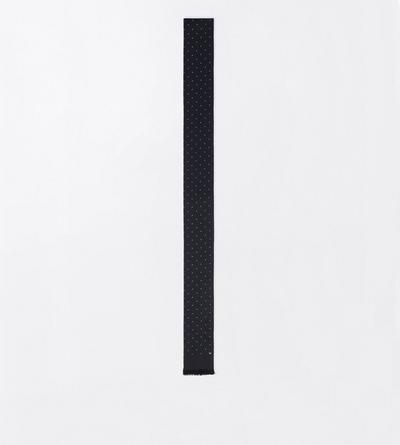 TOM FORD SILK BLACK AND WHITE PRINTED DOT SCARF