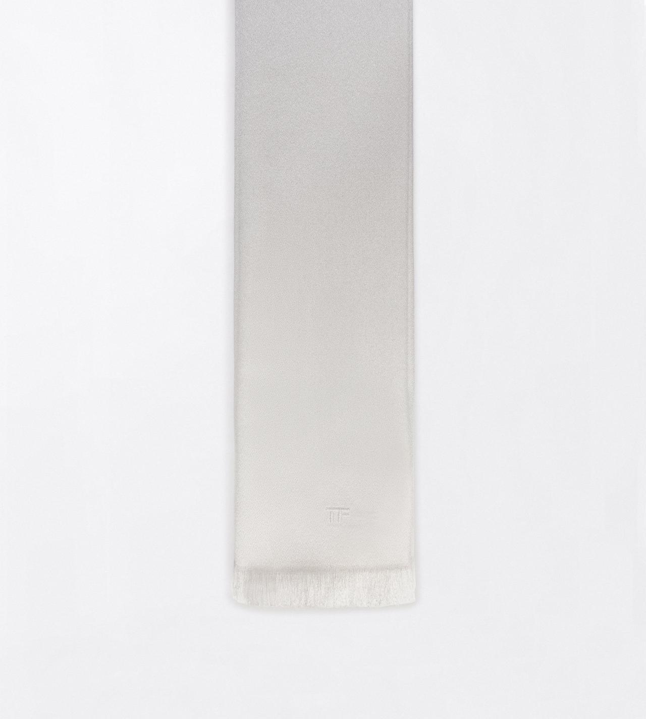 TOM FORD  WHITE SILK SCARF