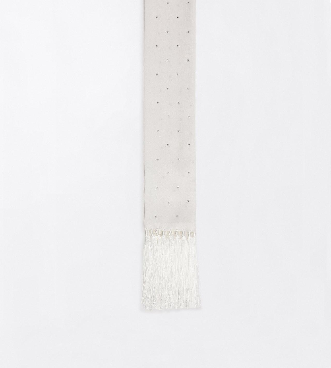 TOM FORD SILK OFF WHITE SILK SCARF