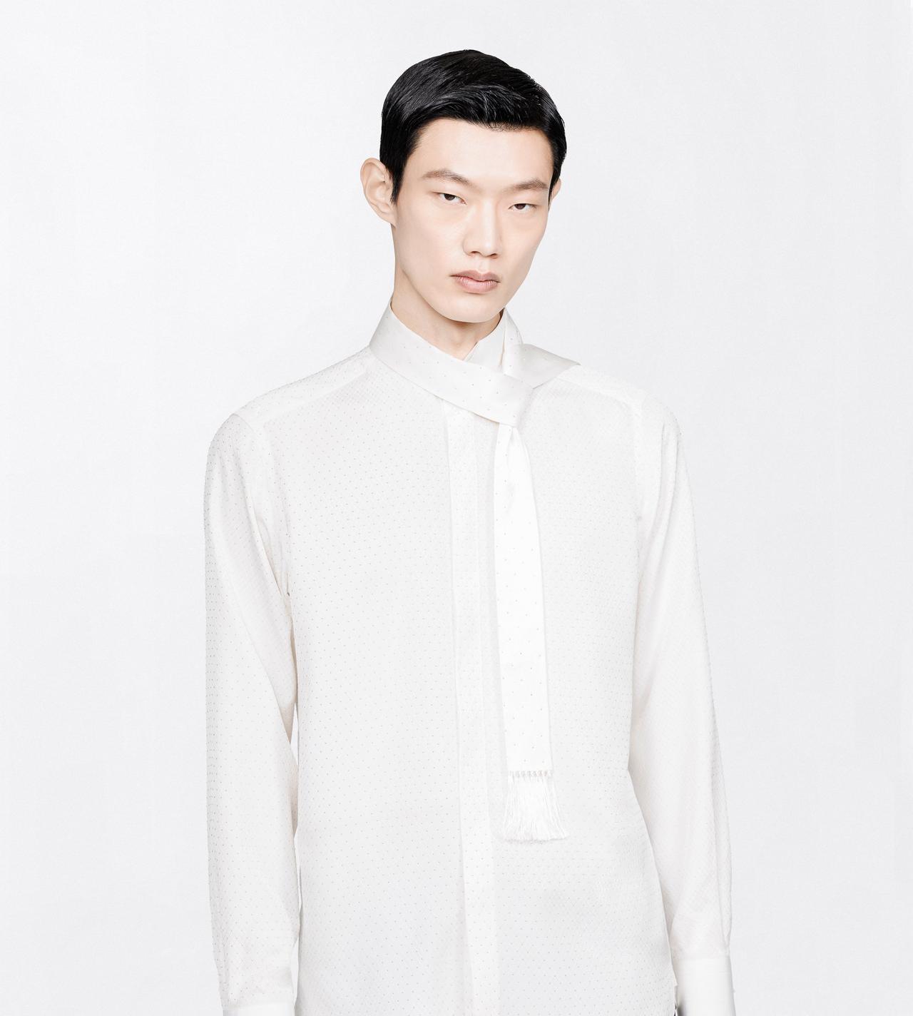 TOM FORD SILK OFF WHITE SILK SCARF