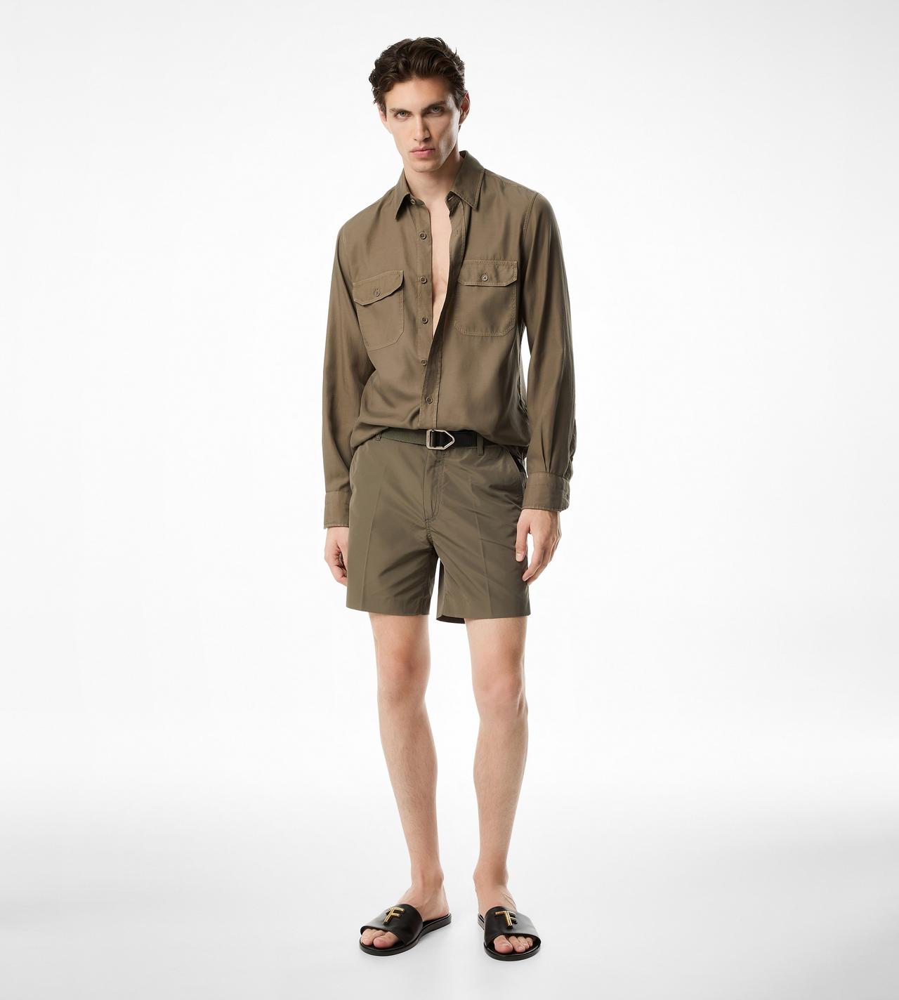TECHNICAL FAILLE TAILORED SHORTS image number 1