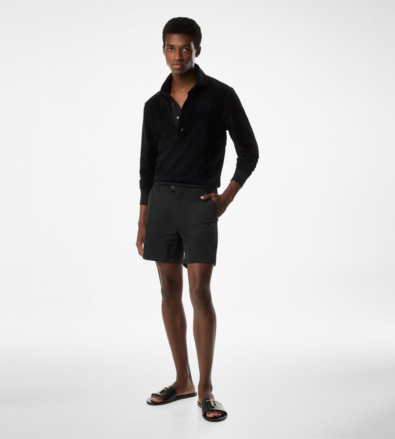 TECHNICAL FAILLE TAILORED SHORTS image number 1