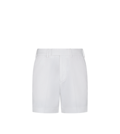 STRETCH COTTON TWILL TAILORED SHORTS