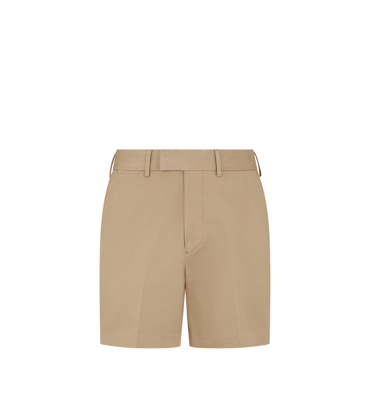 STRETCH COTTON TWILL TAILORED SHORTS image number 0